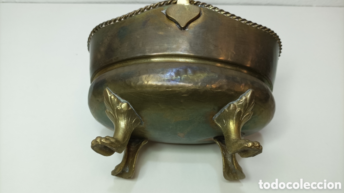 Antig&uuml;edades: Centro de mesa o cesta de Bronce antigua - Foto 7