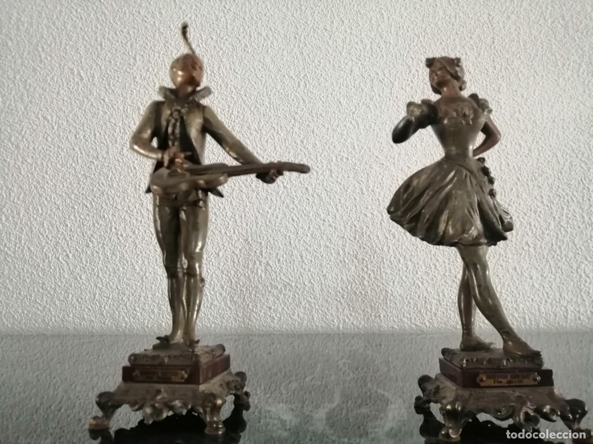 Antig&uuml;edades: Figuras de Calamina Francesas - Foto 1