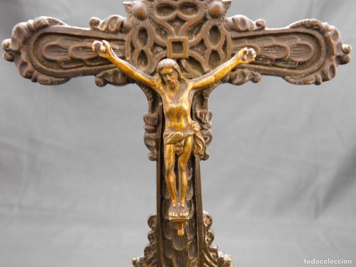 Antig&uuml;edades: CRUCIFIJO BRONCE - Foto 3
