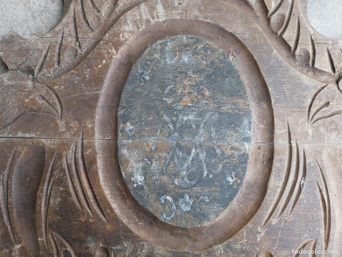Antig&uuml;edades: Tablas de puerta con anagrama religioso - Foto 2