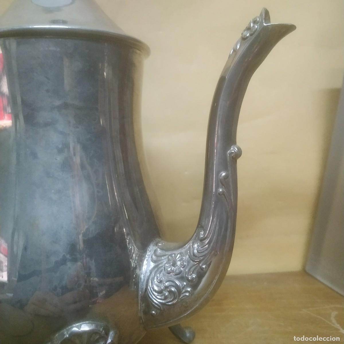 Antig&uuml;edades: Espectacular tetera de alpaca - Foto 8