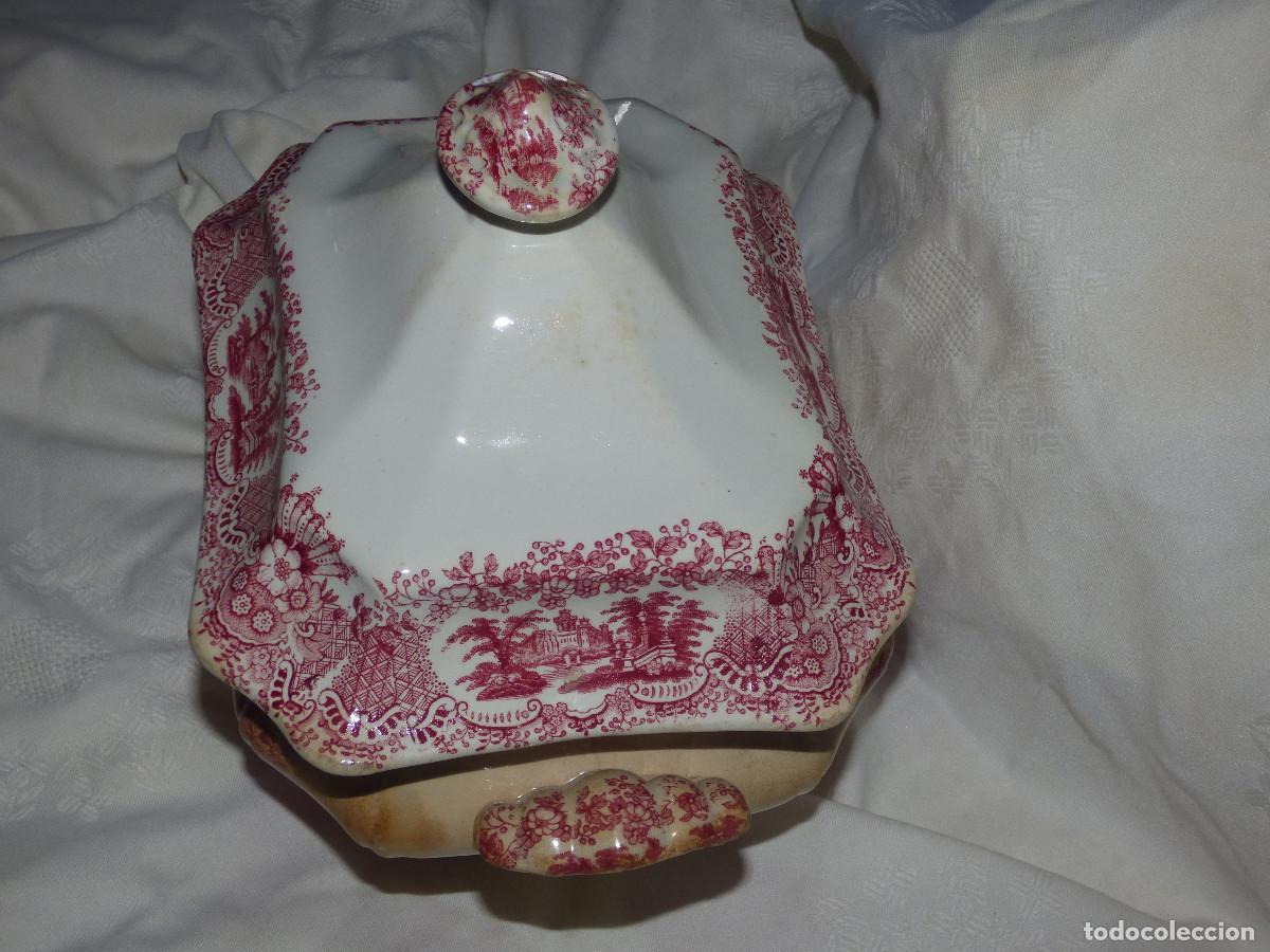 Antig&uuml;edades: Sopera porcelana,Pickman. - Foto 2