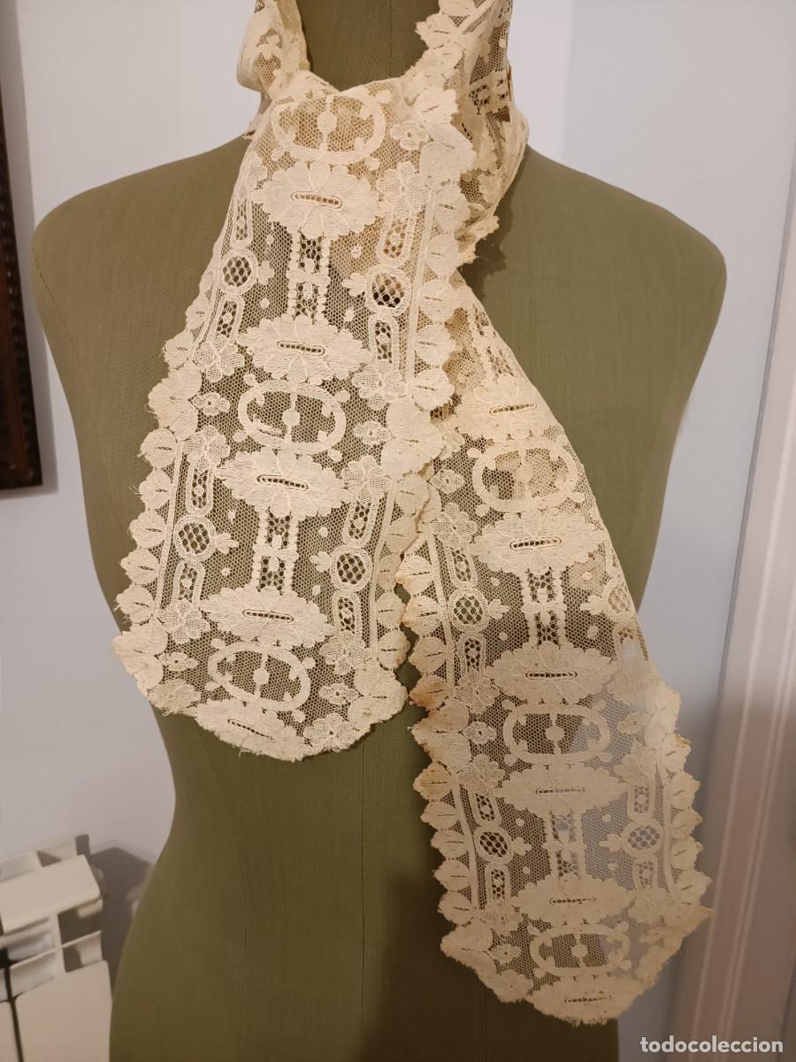 Antig&uuml;edades: LAZO.CORBATA S.XIX DE ENCAJE - Foto 6