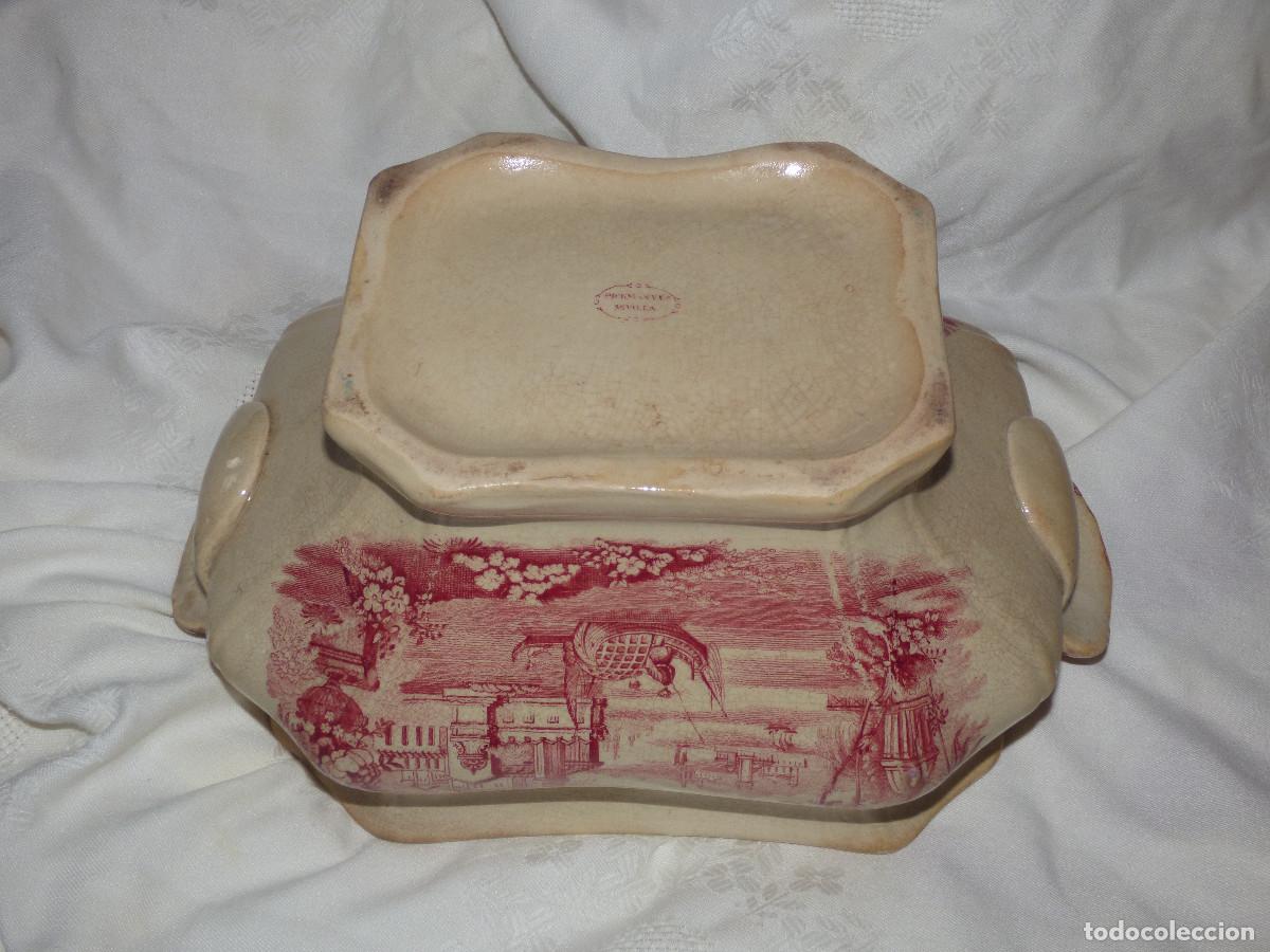 Antig&uuml;edades: Sopera porcelana,Pickman. - Foto 7