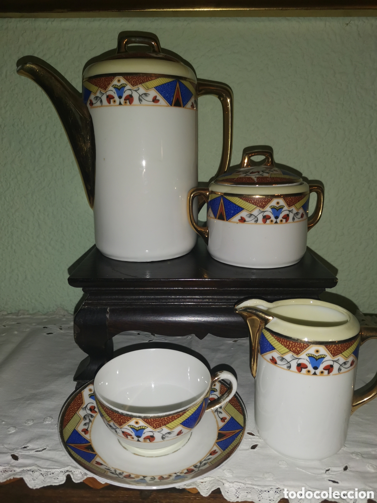 Antig&uuml;edades: Set de caf&eacute; limoges - Foto 3