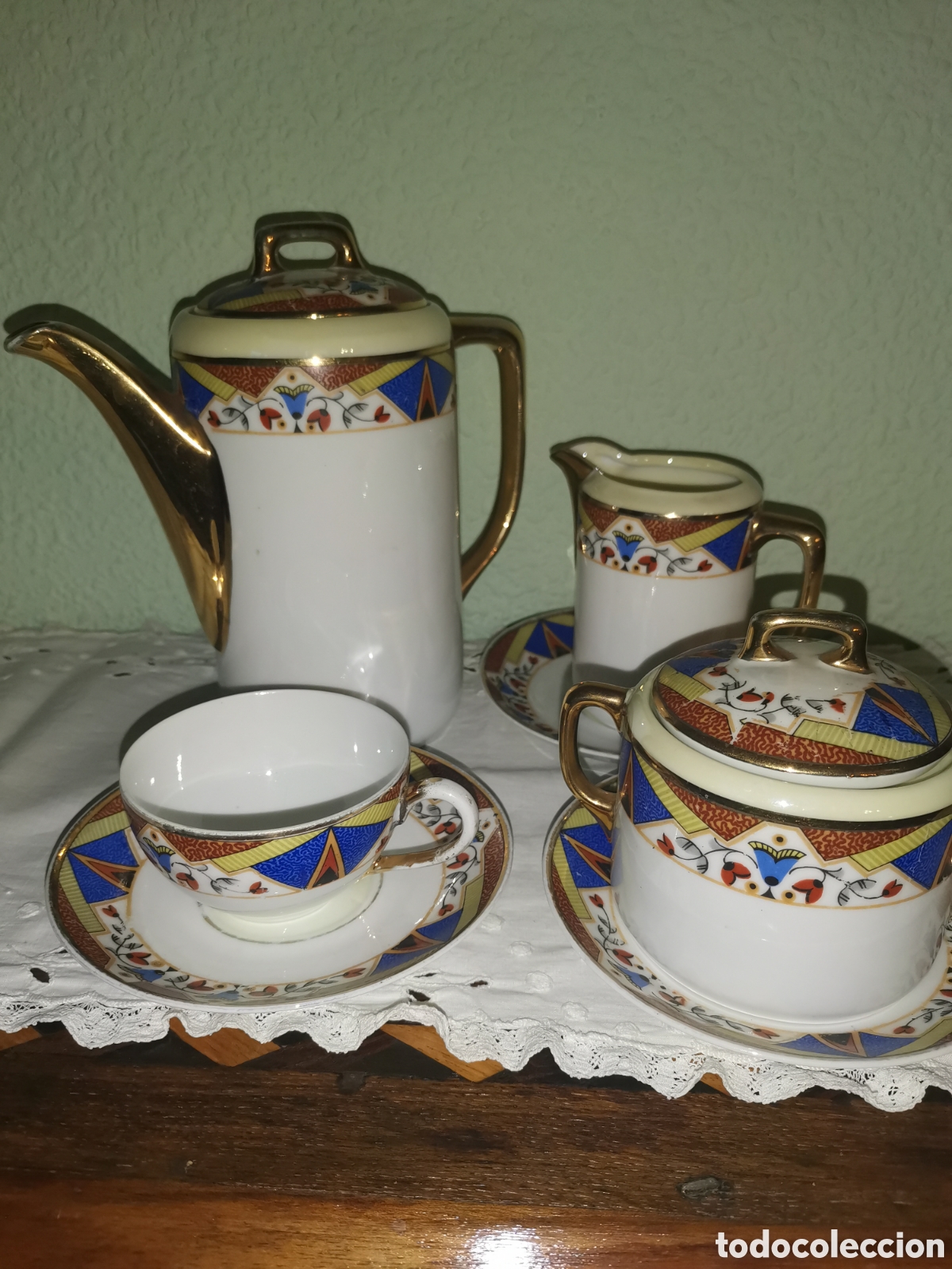 Antig&uuml;edades: Set de caf&eacute; limoges - Foto 1
