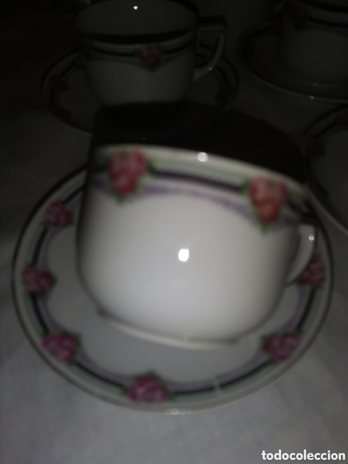 Antig&uuml;edades: Set de caf&eacute; de limoges - Foto 2