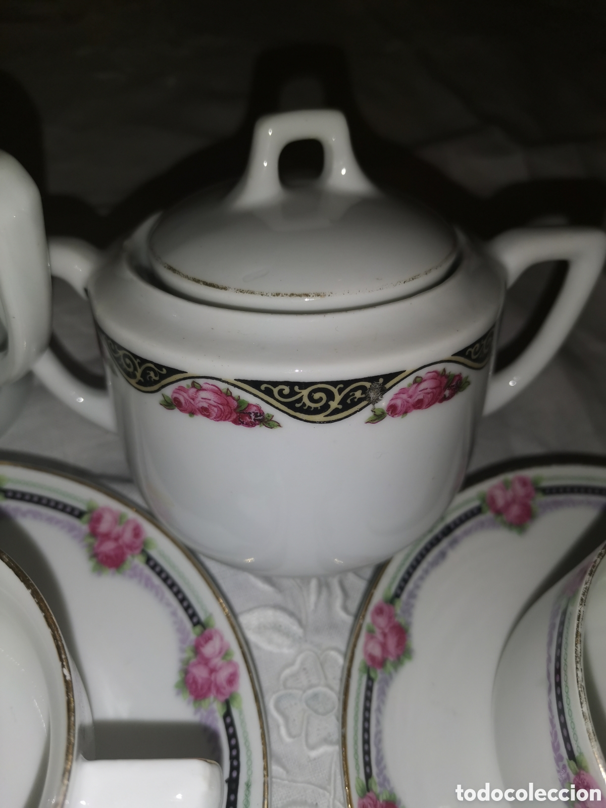 Antig&uuml;edades: Set de caf&eacute; de limoges - Foto 3