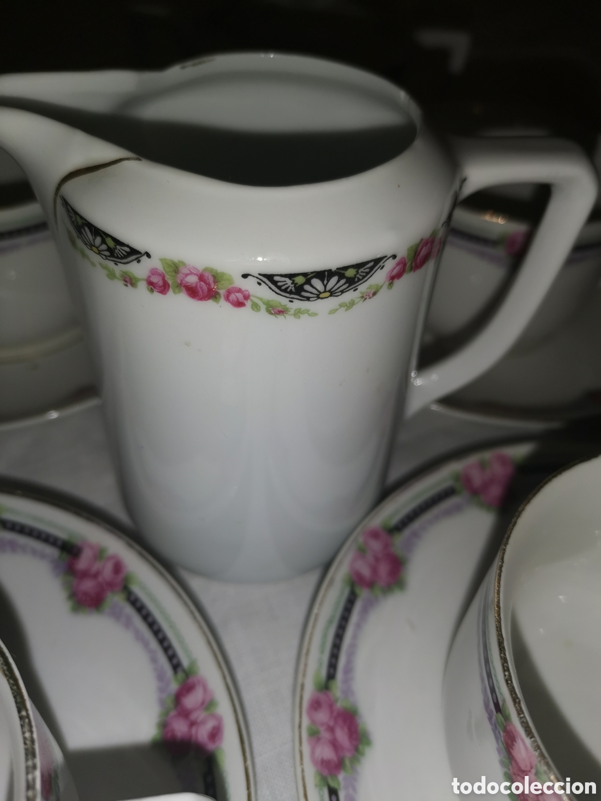 Antig&uuml;edades: Set de caf&eacute; de limoges - Foto 4