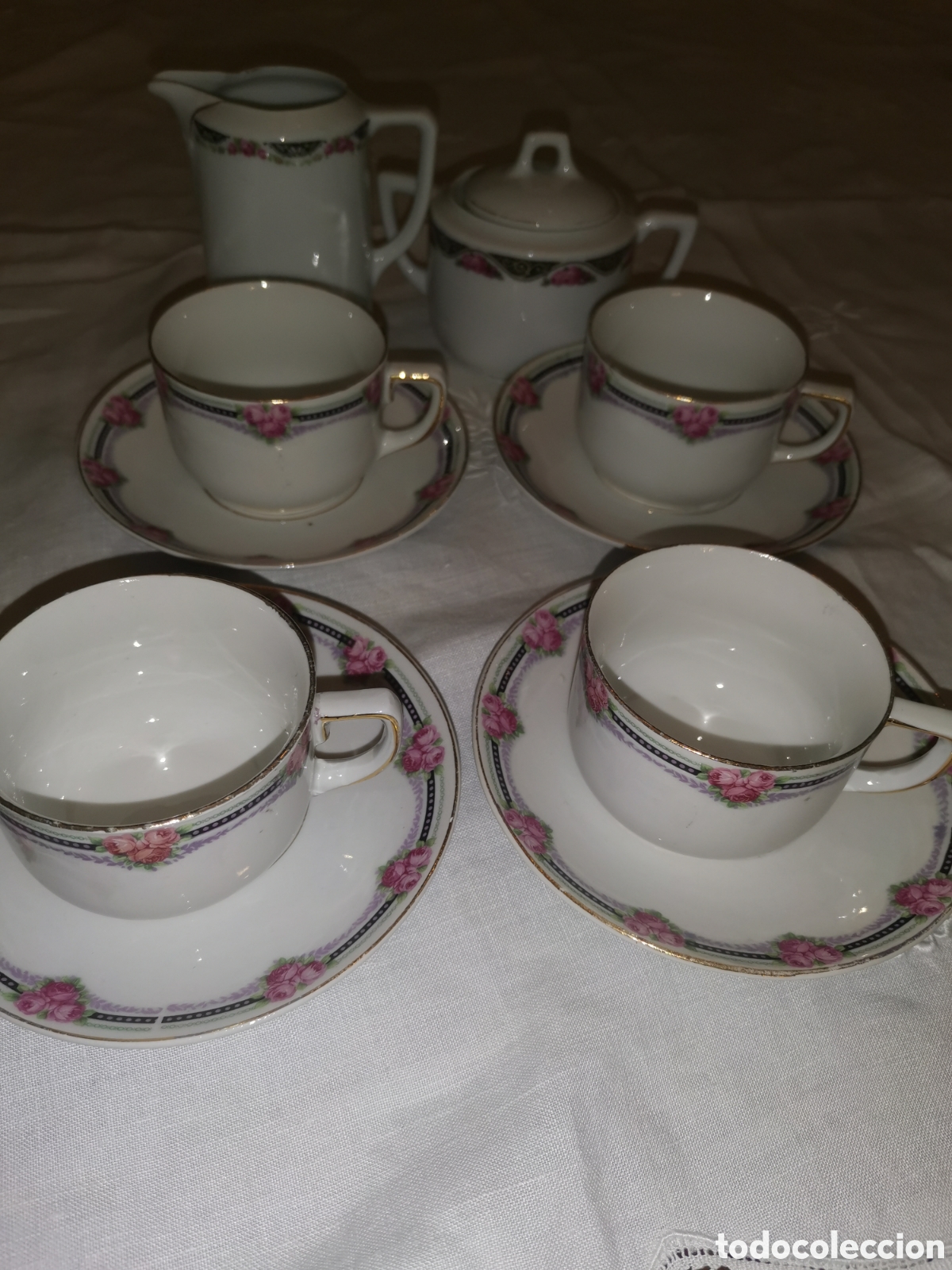Antig&uuml;edades: Set de caf&eacute; de limoges - Foto 1