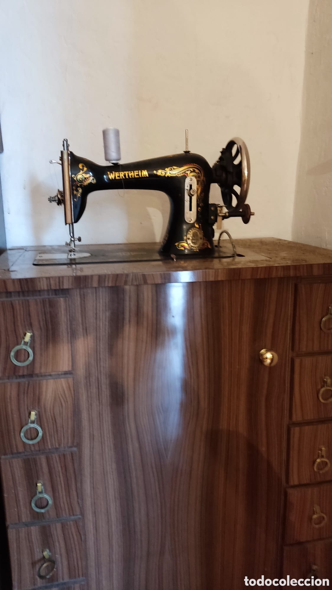 mueble maquina de coser wertheim - Compra venta en todocoleccion