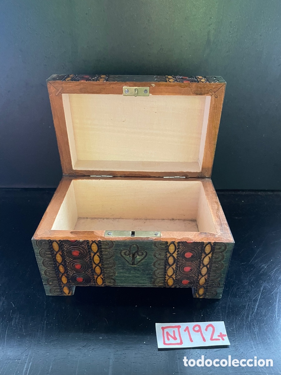 Antig&uuml;edades: Caja joyero Madera - Foto 4