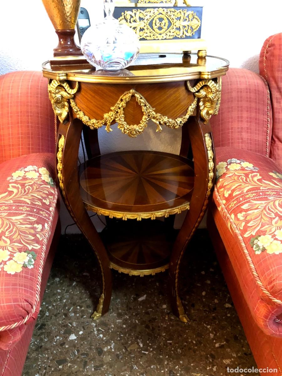 Antig&uuml;edades: Pareja de mesas tipo pedestal - Foto 13