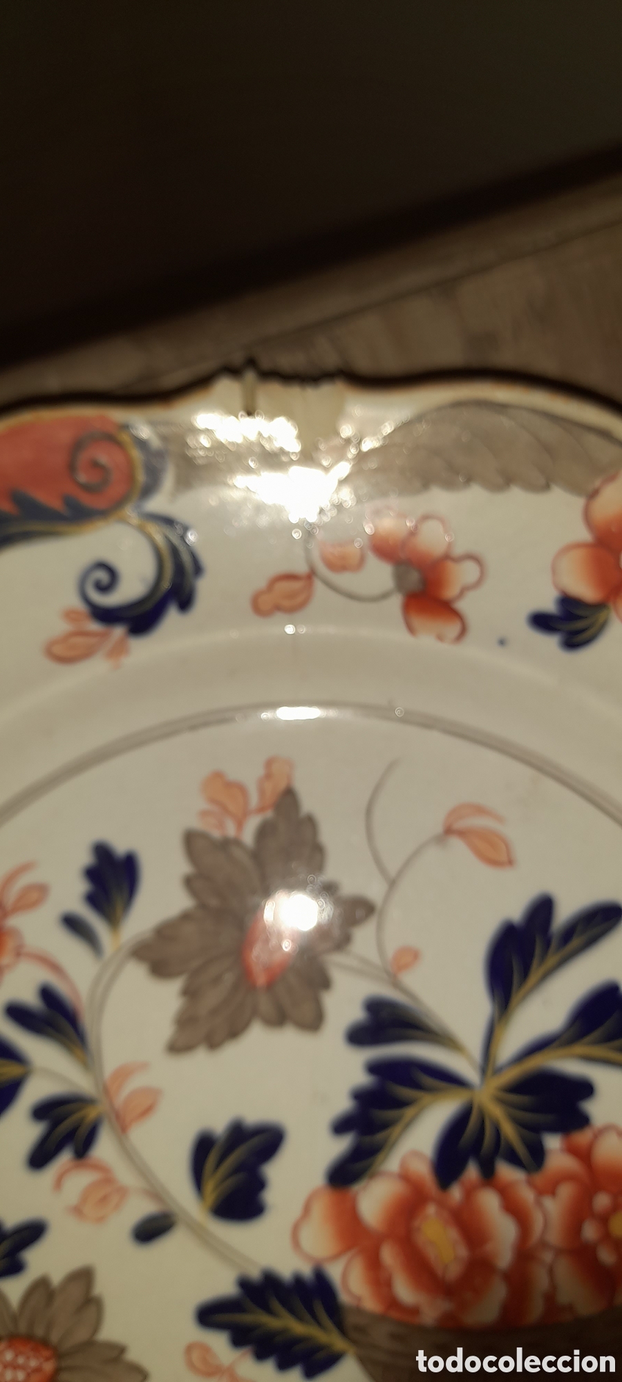 Antig&uuml;edades: Plato estilo imari ingles - Foto 2