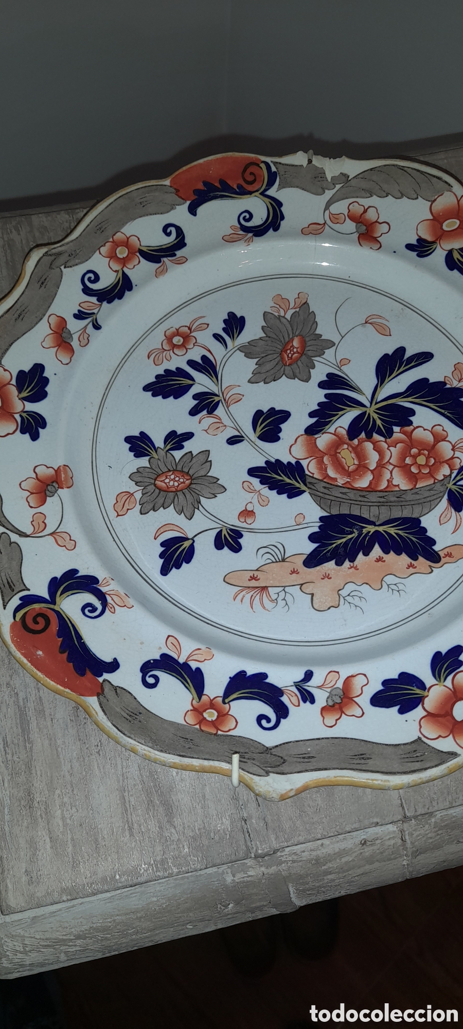 Antig&uuml;edades: Plato estilo imari ingles - Foto 3