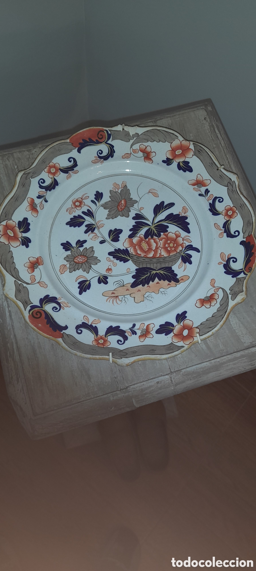 Antig&uuml;edades: Plato estilo imari ingles - Foto 1