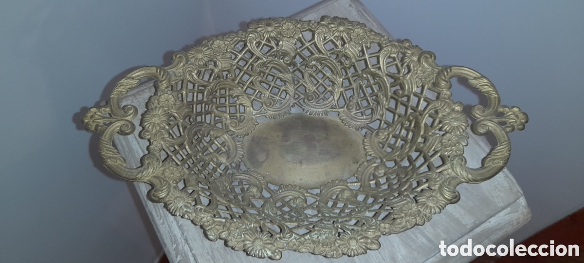 Antig&uuml;edades: Bandeja bronce modernista - Foto 1