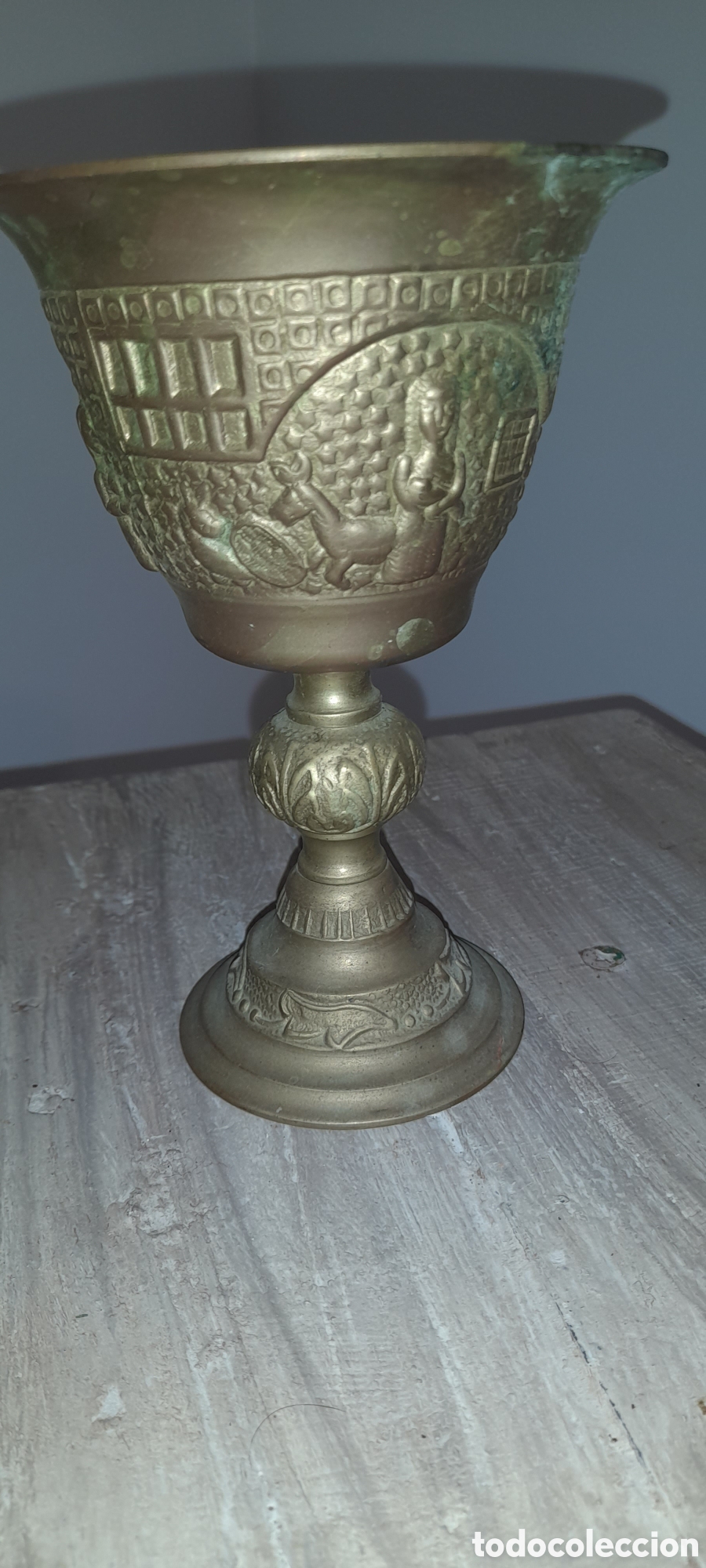 Antig&uuml;edades: Caliz bronce epifan&iacute;a - Foto 1