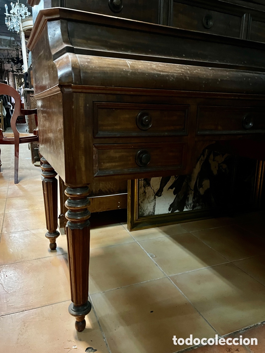 Antig&uuml;edades: G Bureau en madera de caoba. - Foto 2