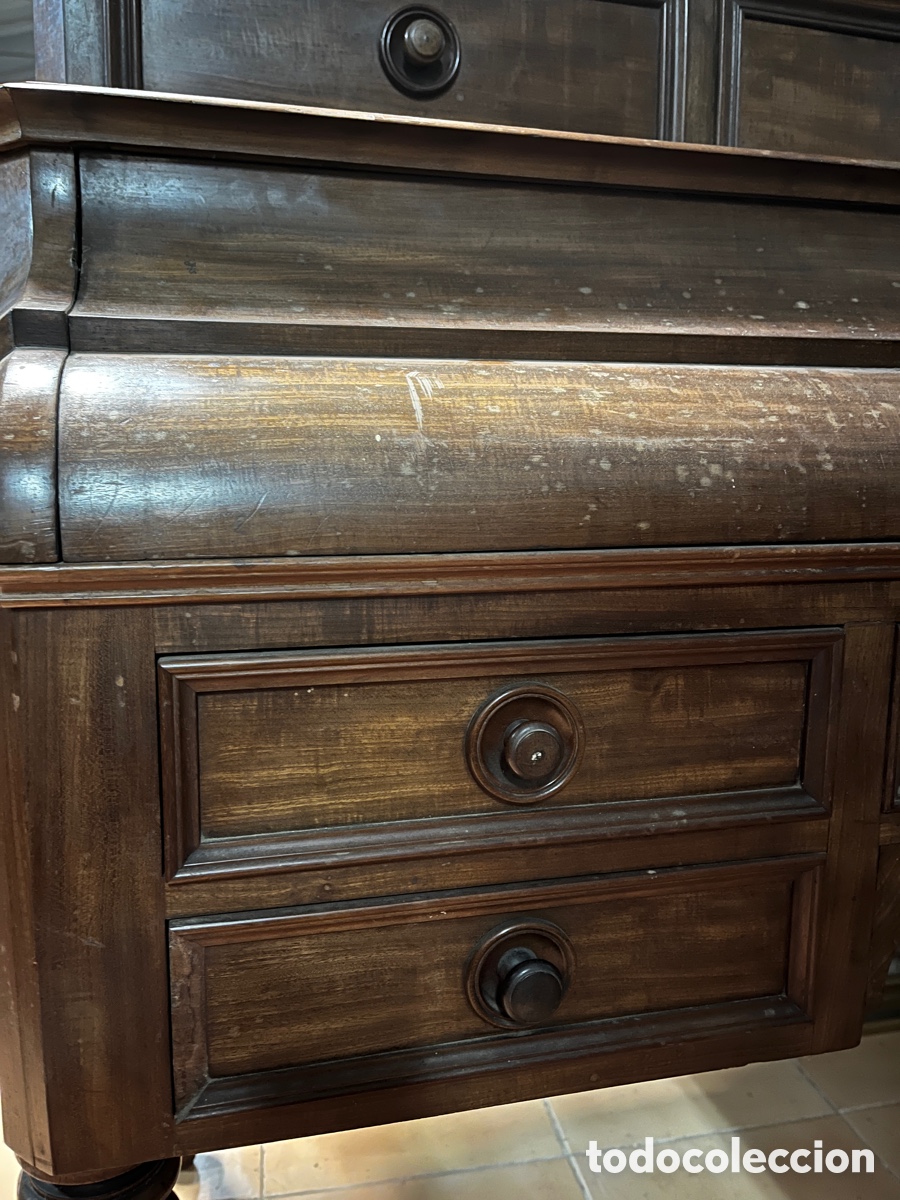Antig&uuml;edades: G Bureau en madera de caoba. - Foto 3