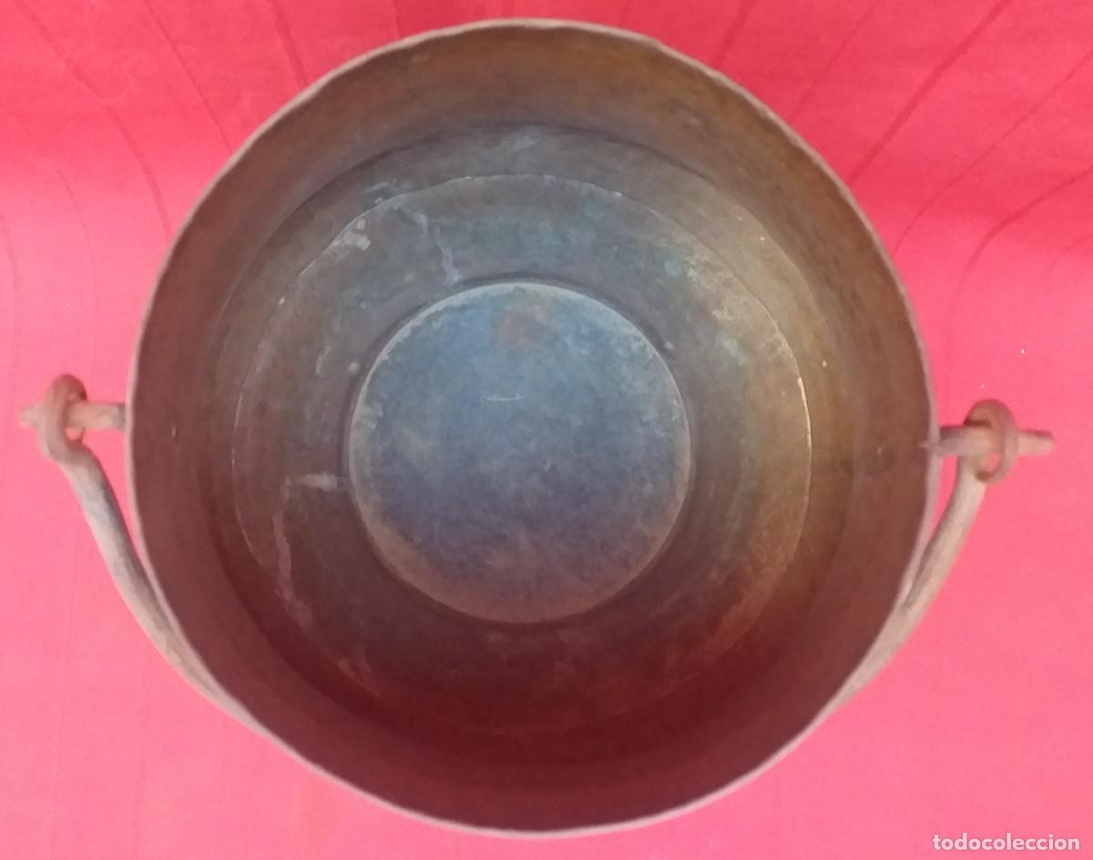 Antig&uuml;edades: OLLA DE COBRE ASA DE HIERRO - Foto 4