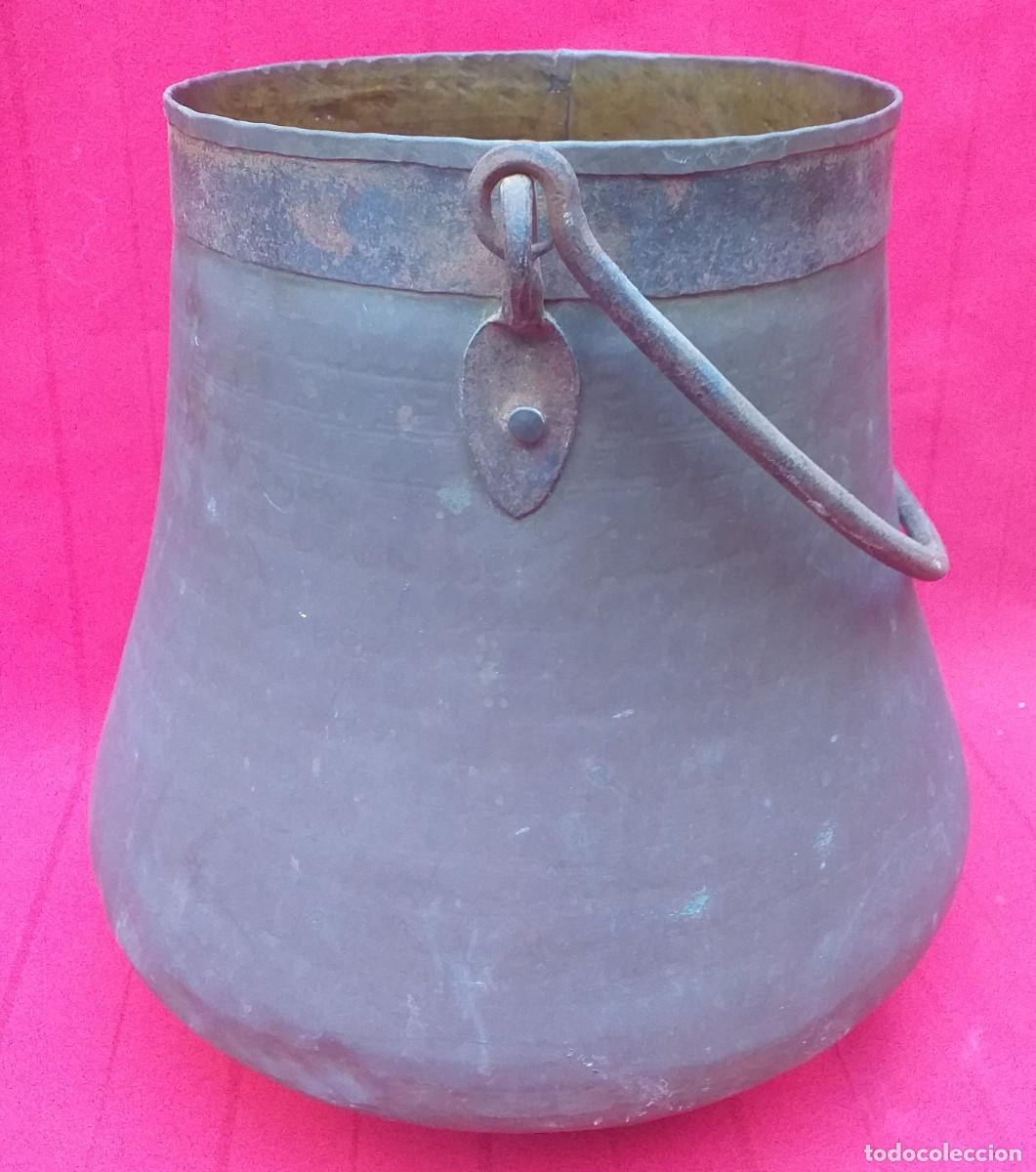 Antig&uuml;edades: OLLA DE COBRE ASA DE HIERRO - Foto 6