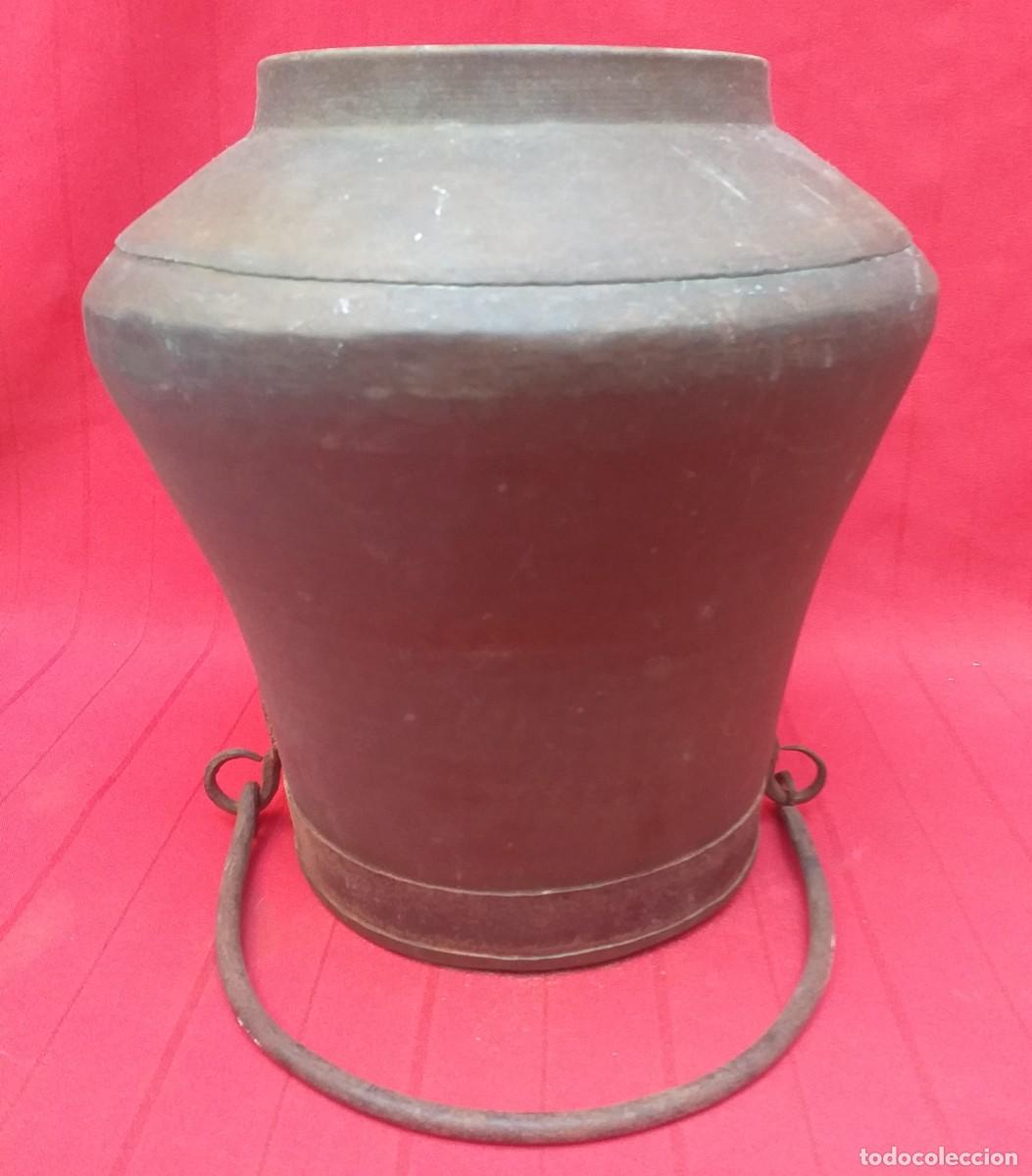 Antig&uuml;edades: OLLA DE COBRE ASA DE HIERRO - Foto 9
