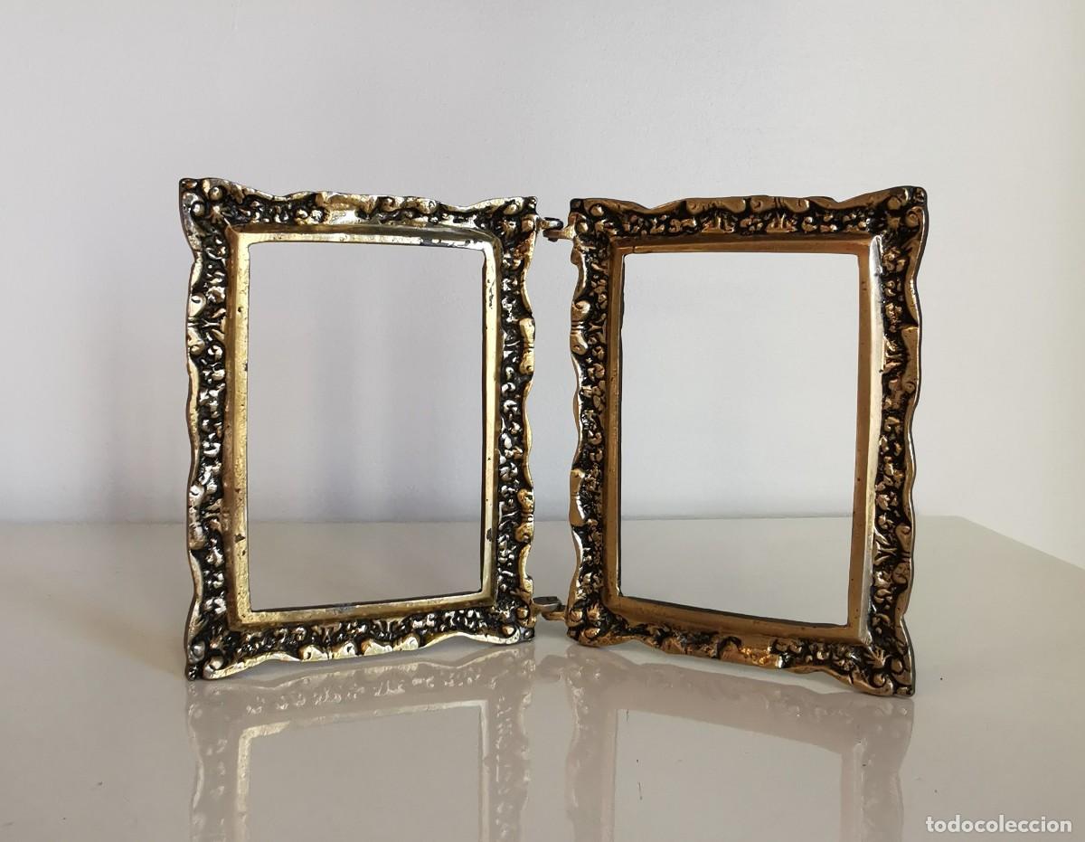 Antig&uuml;edades: MARCO DOBLE DE BRONCE - Foto 1