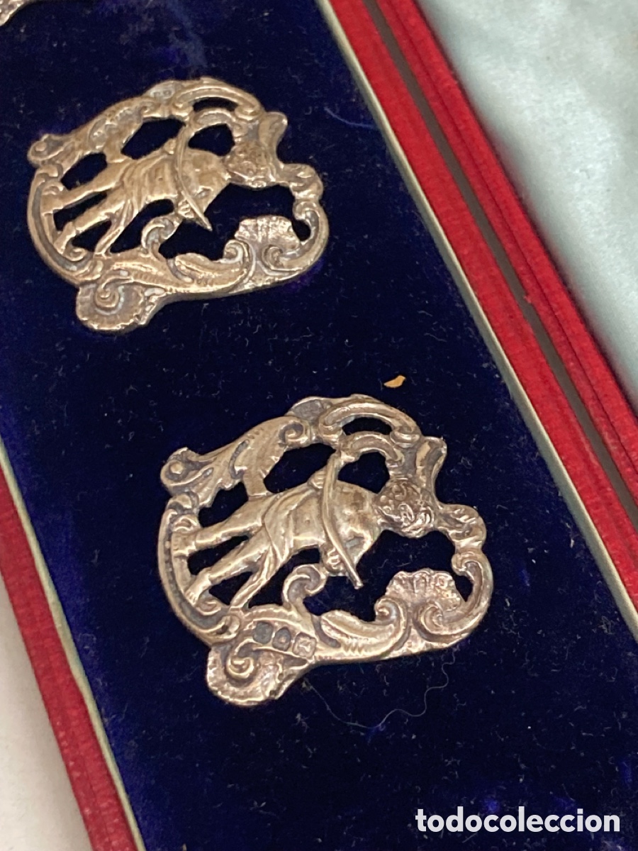 Antig&uuml;edades: 5 botones de plata antiguo London - Foto 2