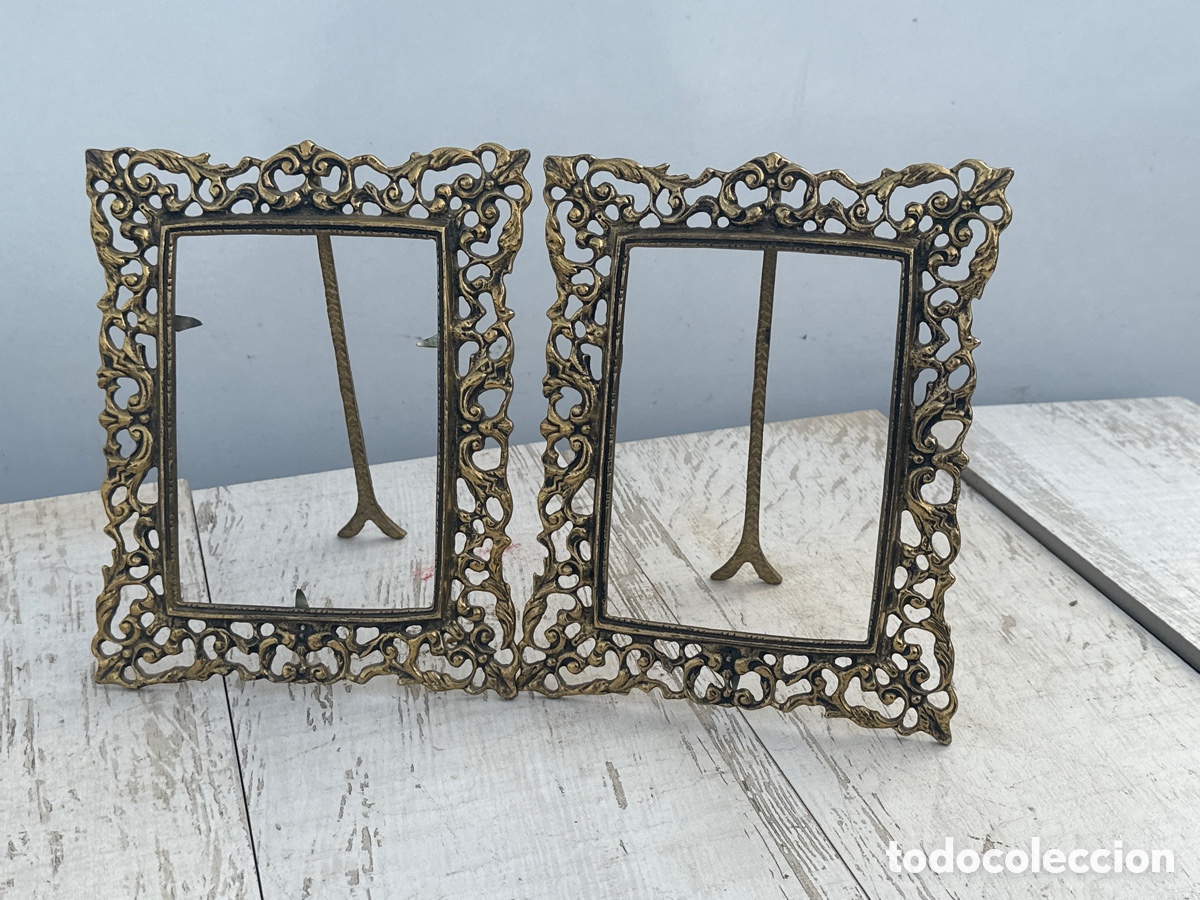 Antig&uuml;edades: Marcos de bronce de estilo modernista - Foto 1