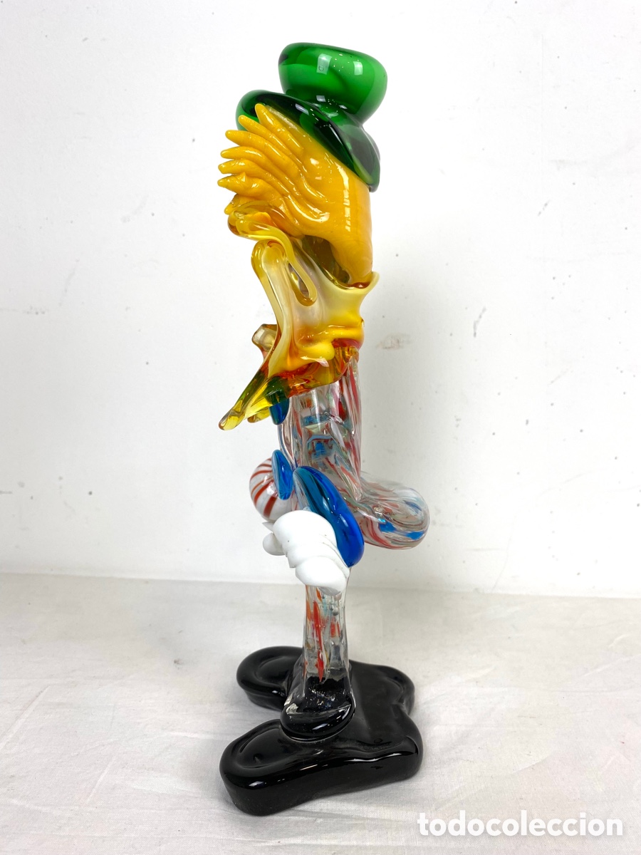 Antig&uuml;edades: PAYASO CRISTAL DE MURANO - 26 CM - Foto 2