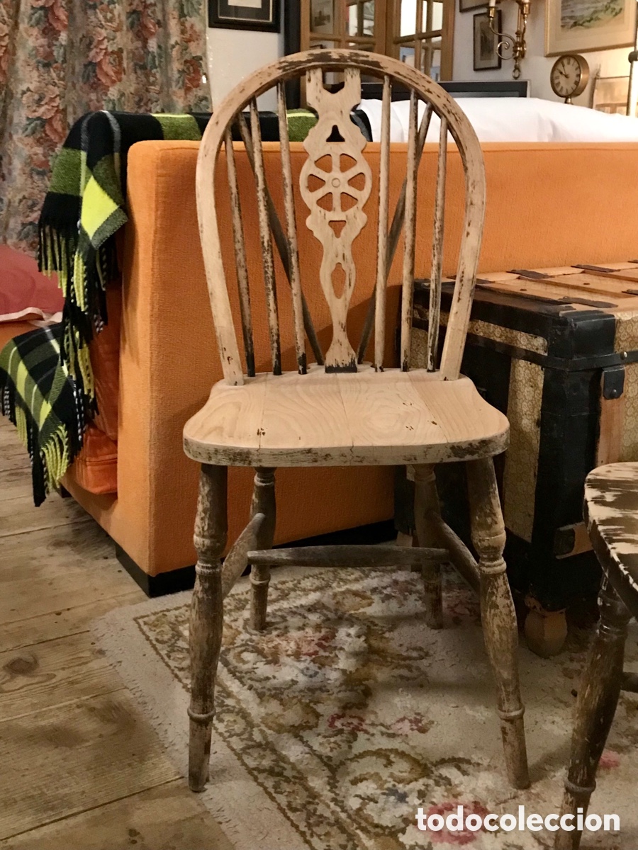 Antig&uuml;edades: Pareja Sillas Windsor - Foto 2