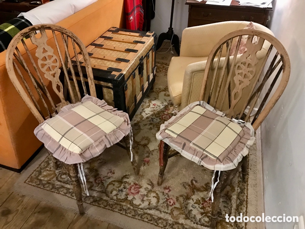 Antig&uuml;edades: Pareja Sillas Windsor - Foto 8