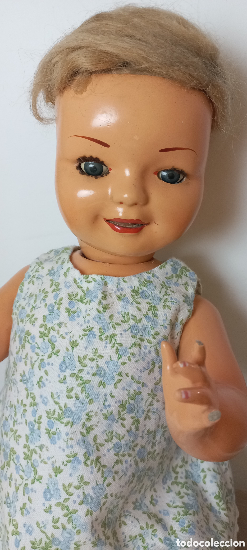 Antig&uuml;edades: Mu&ntilde;eca Cayetana,a&ntilde;os 40s de cart&oacute;n piedra.