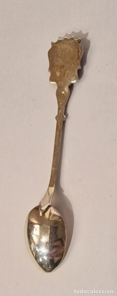 Antig&uuml;edades: Cucharita de plata con esmalte - Foto 3