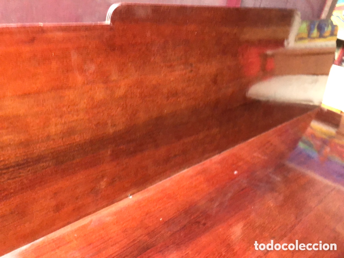 Antig&uuml;edades: G Gran mesa de libro en caoba. - Foto 20
