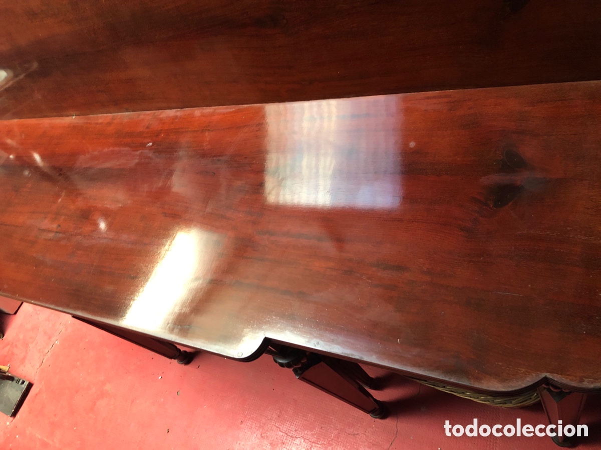 Antig&uuml;edades: G Gran mesa de libro en caoba. - Foto 23