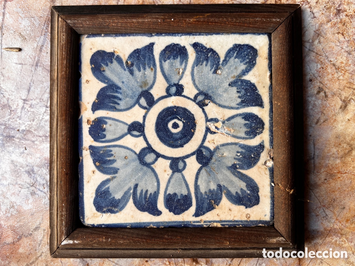 Antig&uuml;edades: AZULEJO VALENCIANO SIGLO XIX. - Foto 1