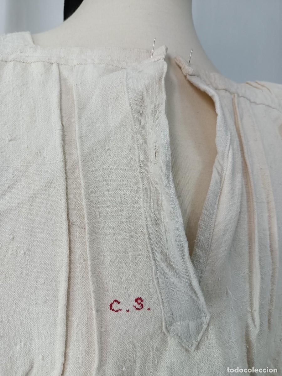 Antig&uuml;edades: ANTIGUA CAMISA DE LIENZO - Foto 4