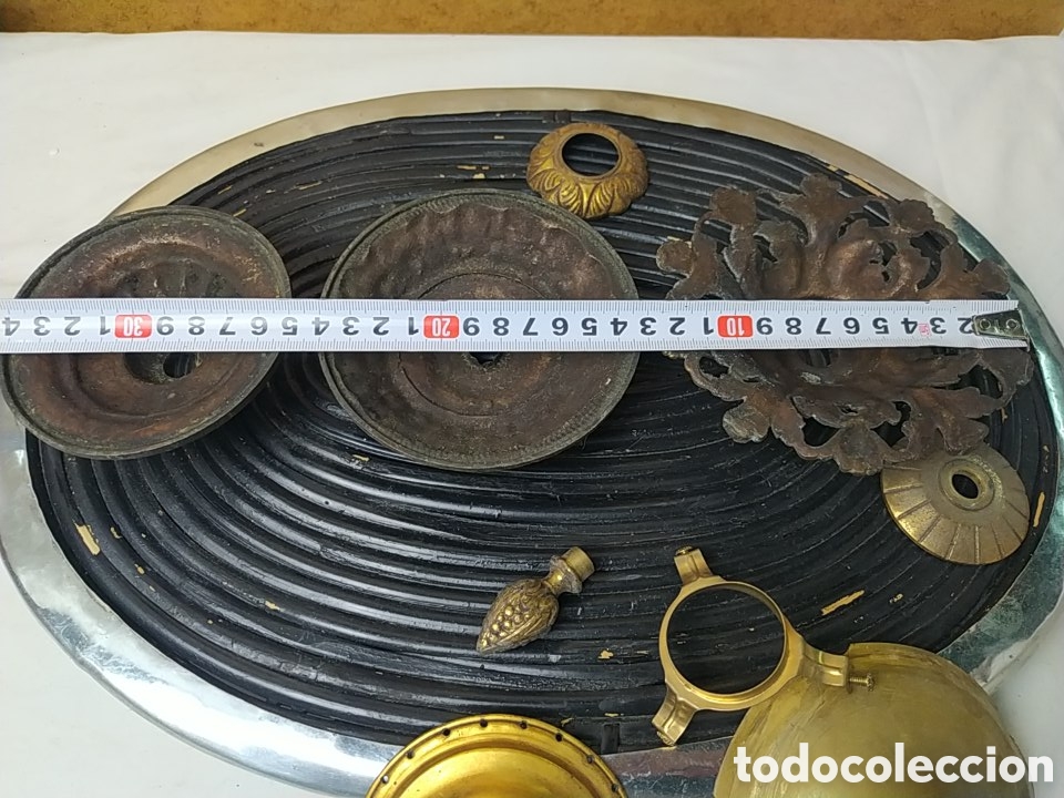 Antig&uuml;edades: REPUESTOS PIEZAS LAMPARA LATON. - Foto 9