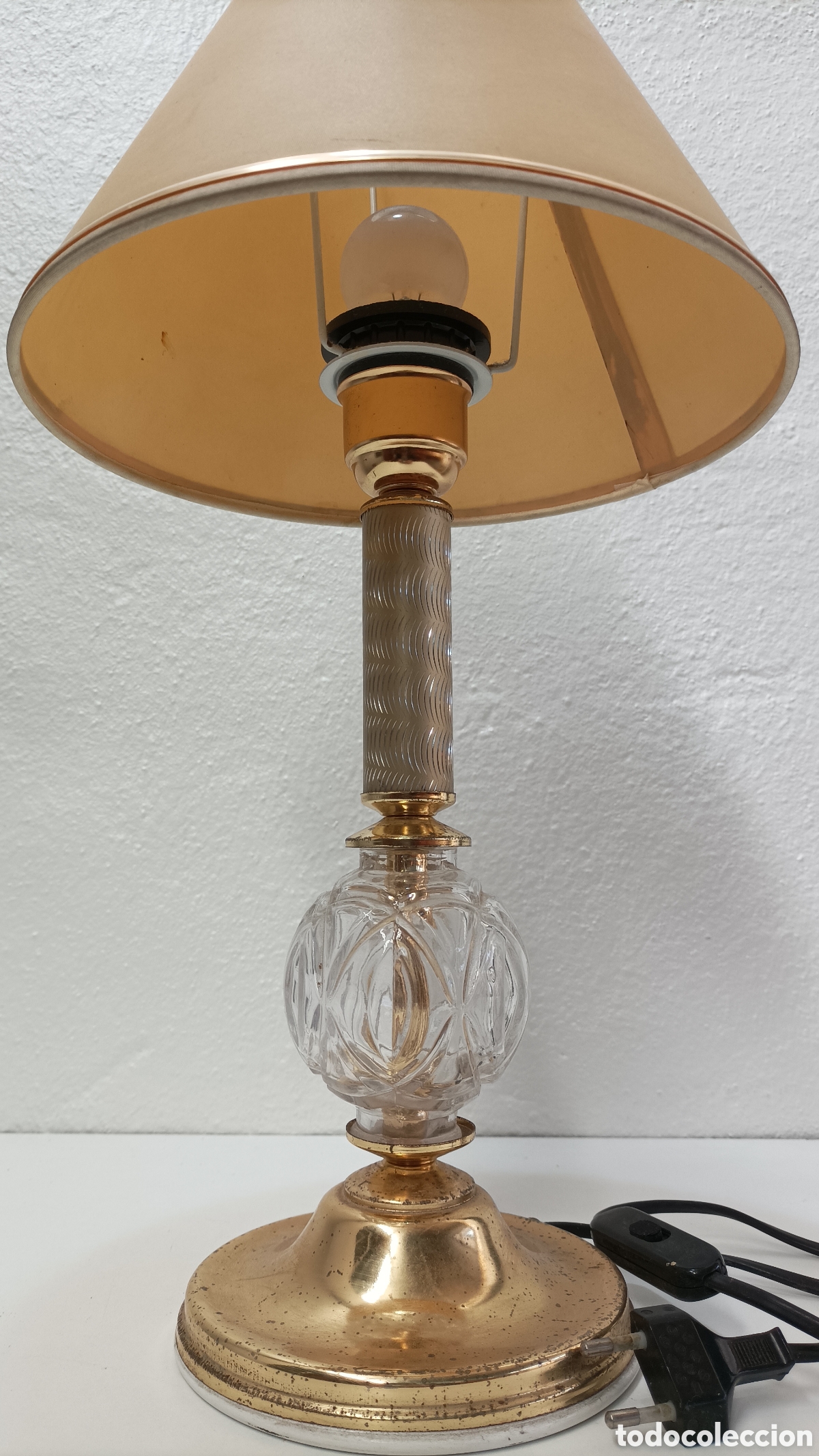 Antig&uuml;edades: L&aacute;mpara de mesa antigua vintaige - Foto 2