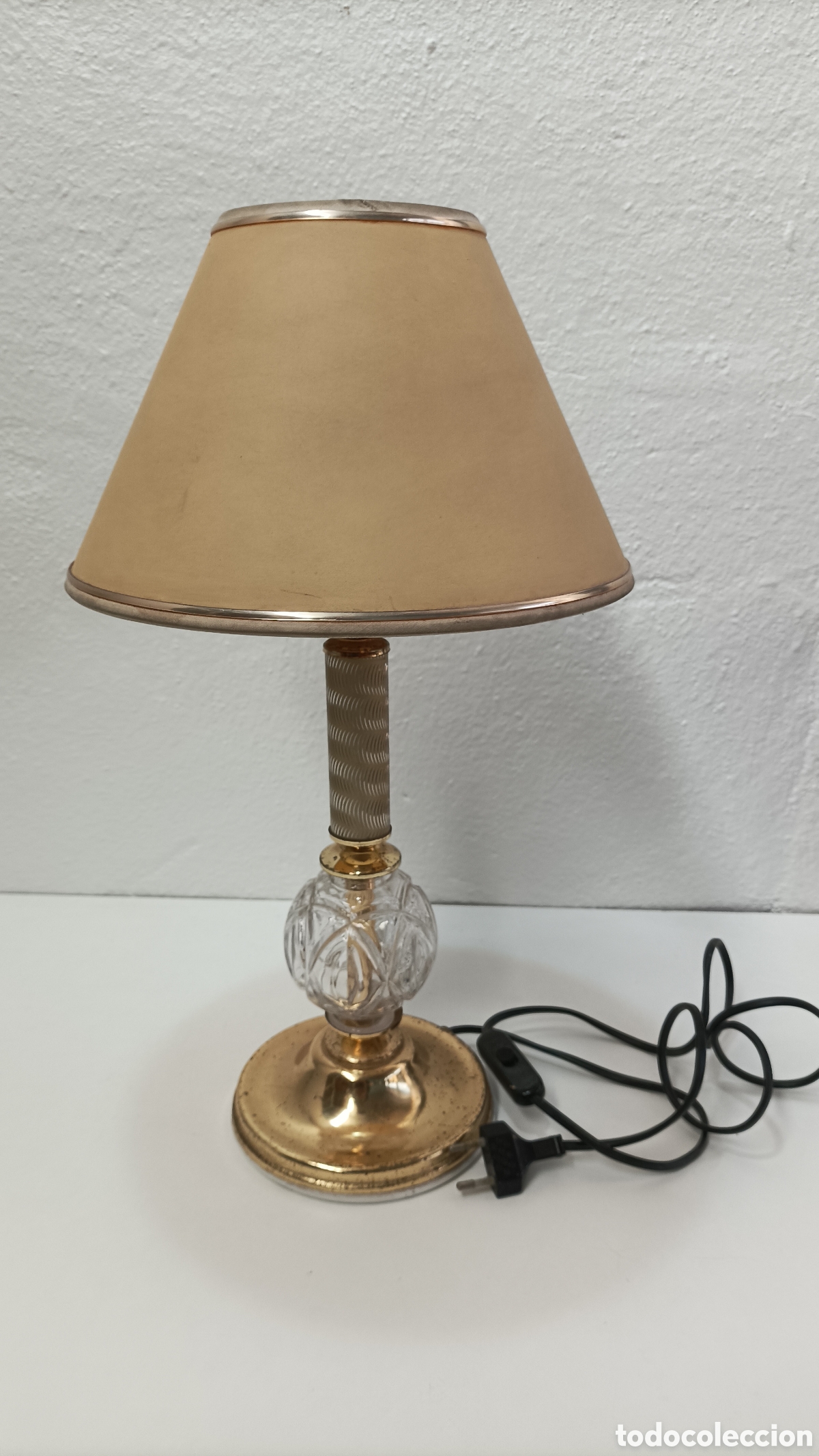 Antig&uuml;edades: L&aacute;mpara de mesa antigua vintaige - Foto 5