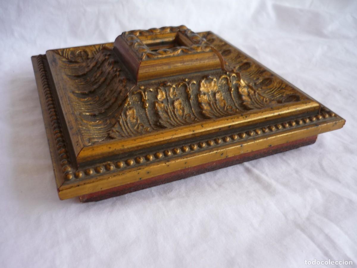 Antig&uuml;edades: Moldura de madera dorada - Foto 3