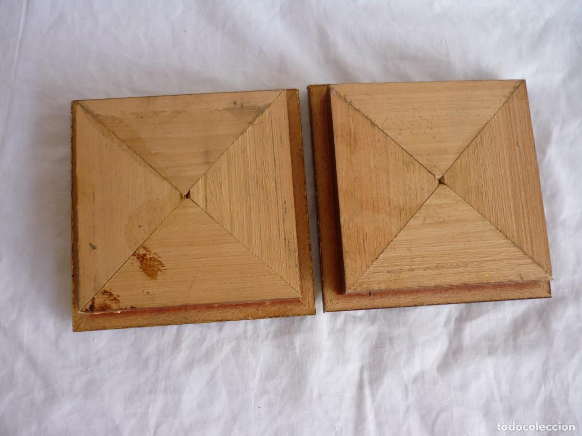 Antig&uuml;edades: Pareja de molduras de madera dorada - Foto 5