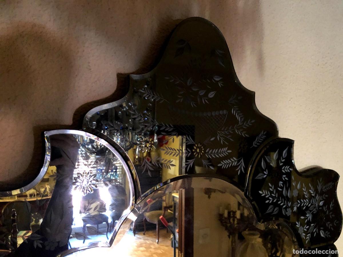 Antig&uuml;edades: Espectacular espejo tipo veneciano - Foto 8