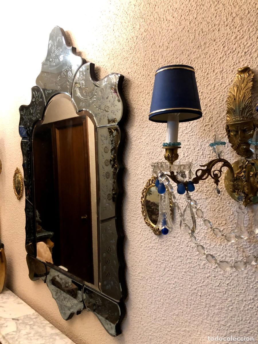 Antig&uuml;edades: Espectacular espejo tipo veneciano - Foto 21