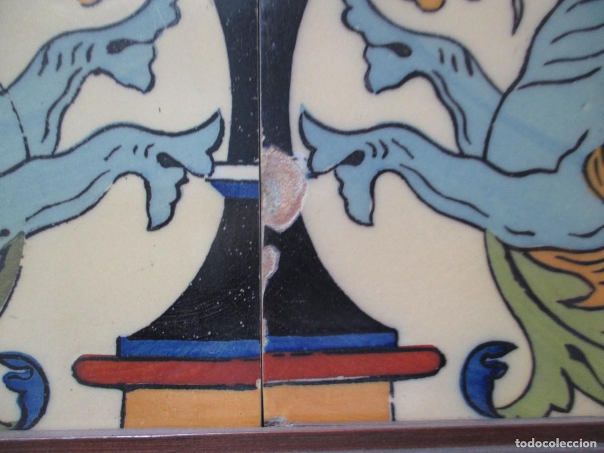 Antig&uuml;edades: pareja de azulejos antiguos - Foto 2