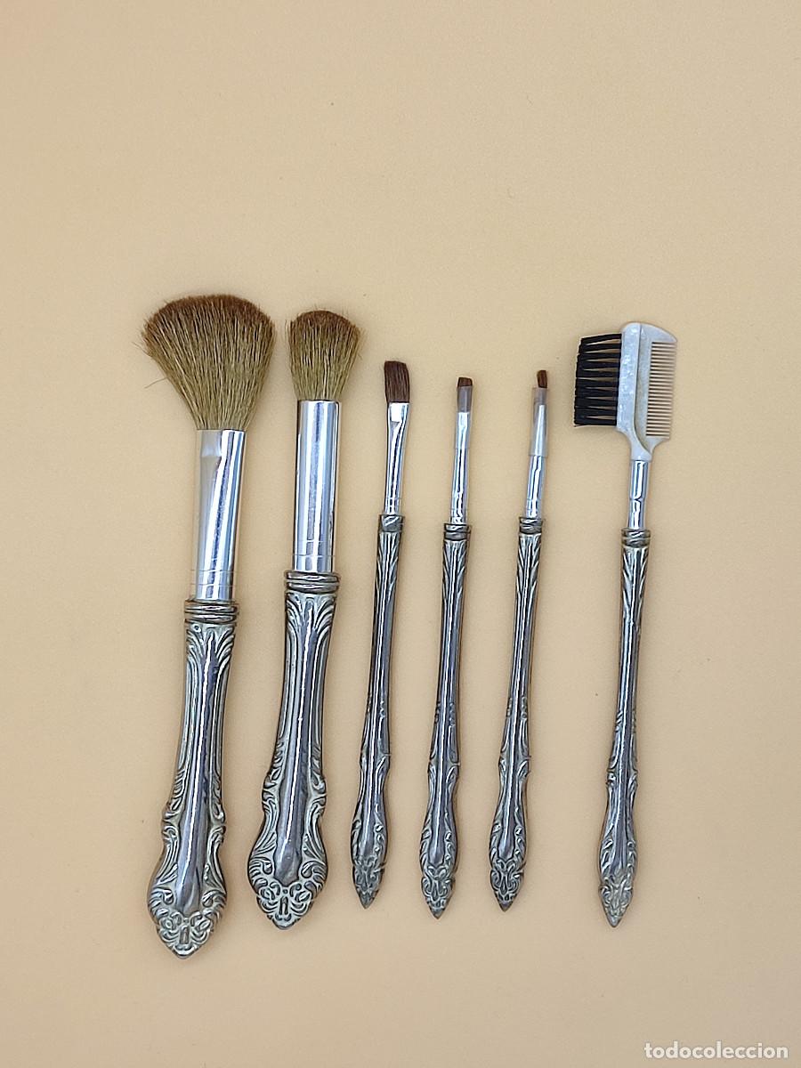 Antig&uuml;edades: SET MAQUILLAJE ANTIGUO. FABRICADO EN METAL - Foto 2