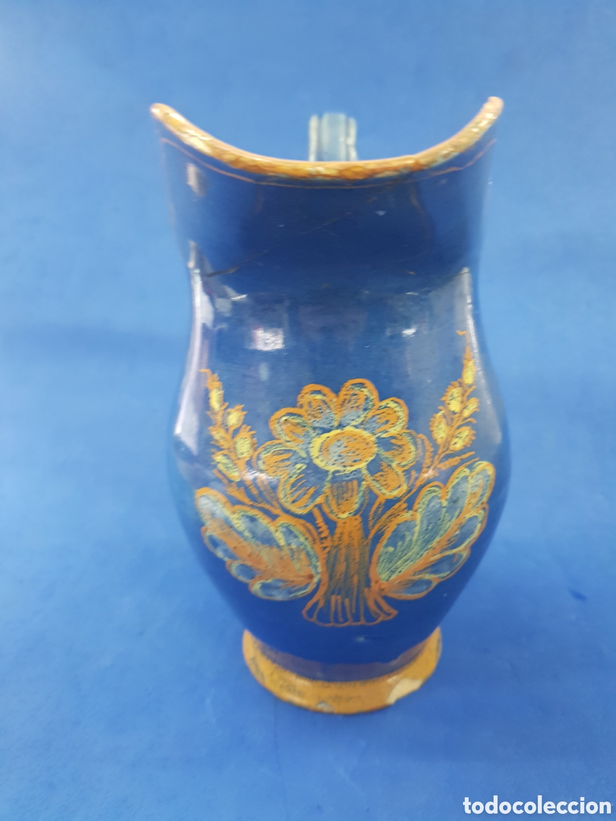 Antig&uuml;edades: Jarra ceramica esmaltada - Foto 2