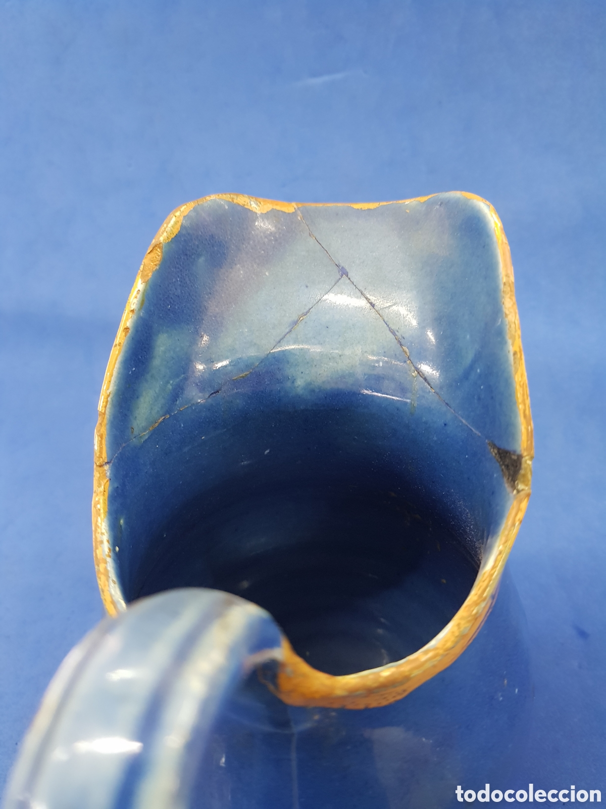 Antig&uuml;edades: Jarra ceramica esmaltada - Foto 4